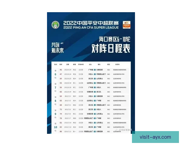 粤超赛程查询指南全面掌握各队比赛时间地点与最新积分动态信息 粤超赛程查询指南全面掌握各队比赛时间地点与最新积分动态信息